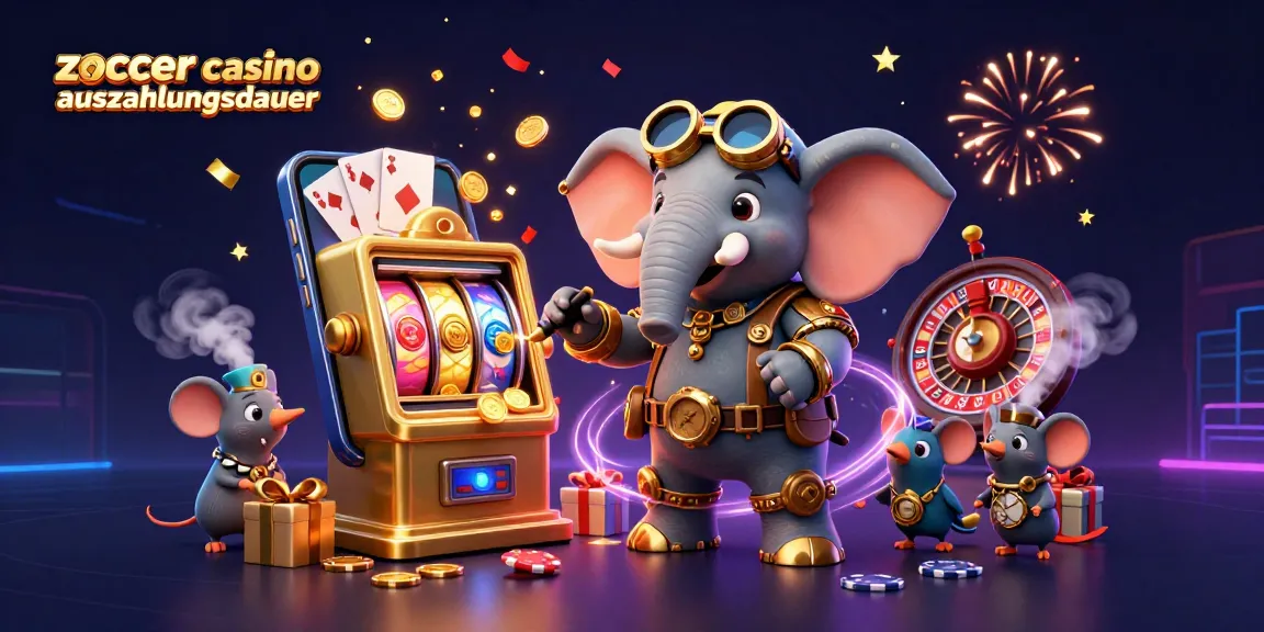 Experience the thrill of zoccer casino auszahlungsdauer with a steampunk elephant and exciting game elements!